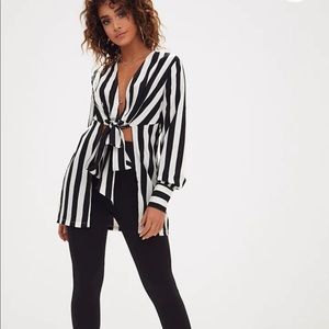 Black/White stripped shirt